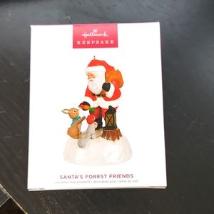 Santa's forest Friends 2022 Hallmark Keepsake Ornament. Sound and Light